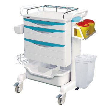 Hospital Aluminum Steel ABS Convenient Treatment Trolley